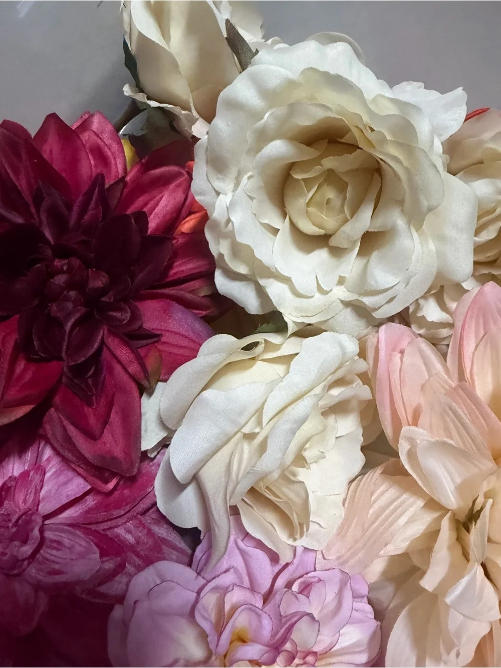 Silk flower bundle for crafts, photography props, wreaths & centerpieces